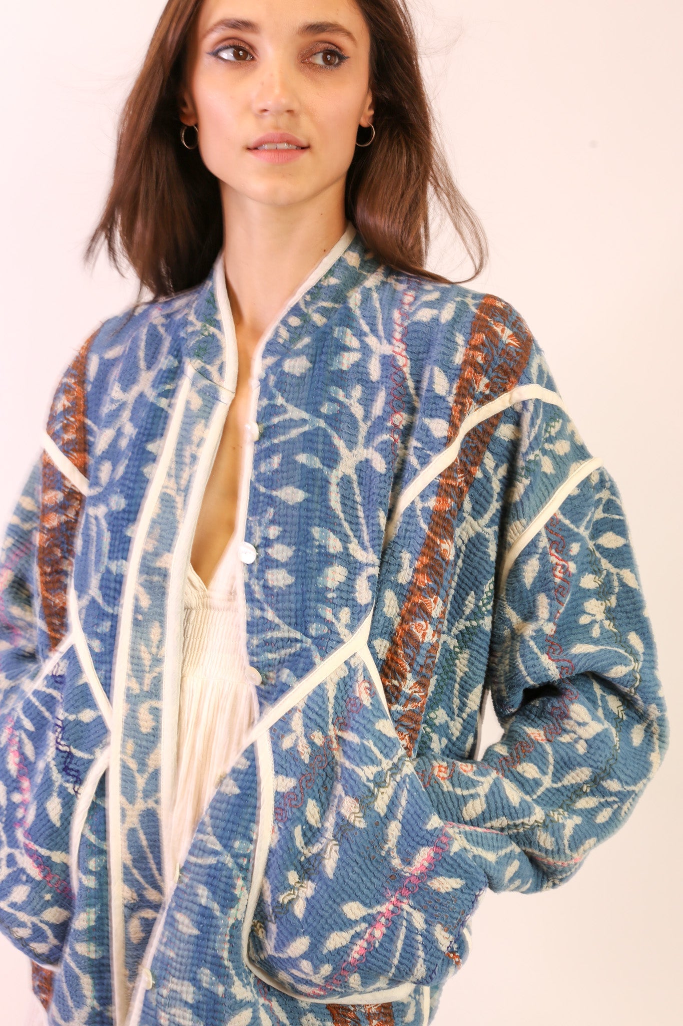 INDIGO KANTHA JACKET EMMY - MOMO STUDIO BERLIN - Berlin Concept Store - sustainable & ethical fashion