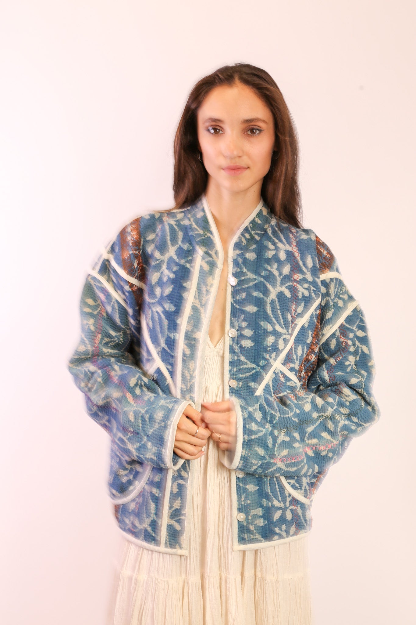 INDIGO KANTHA JACKET EMMY - MOMO STUDIO BERLIN - Berlin Concept Store - sustainable & ethical fashion