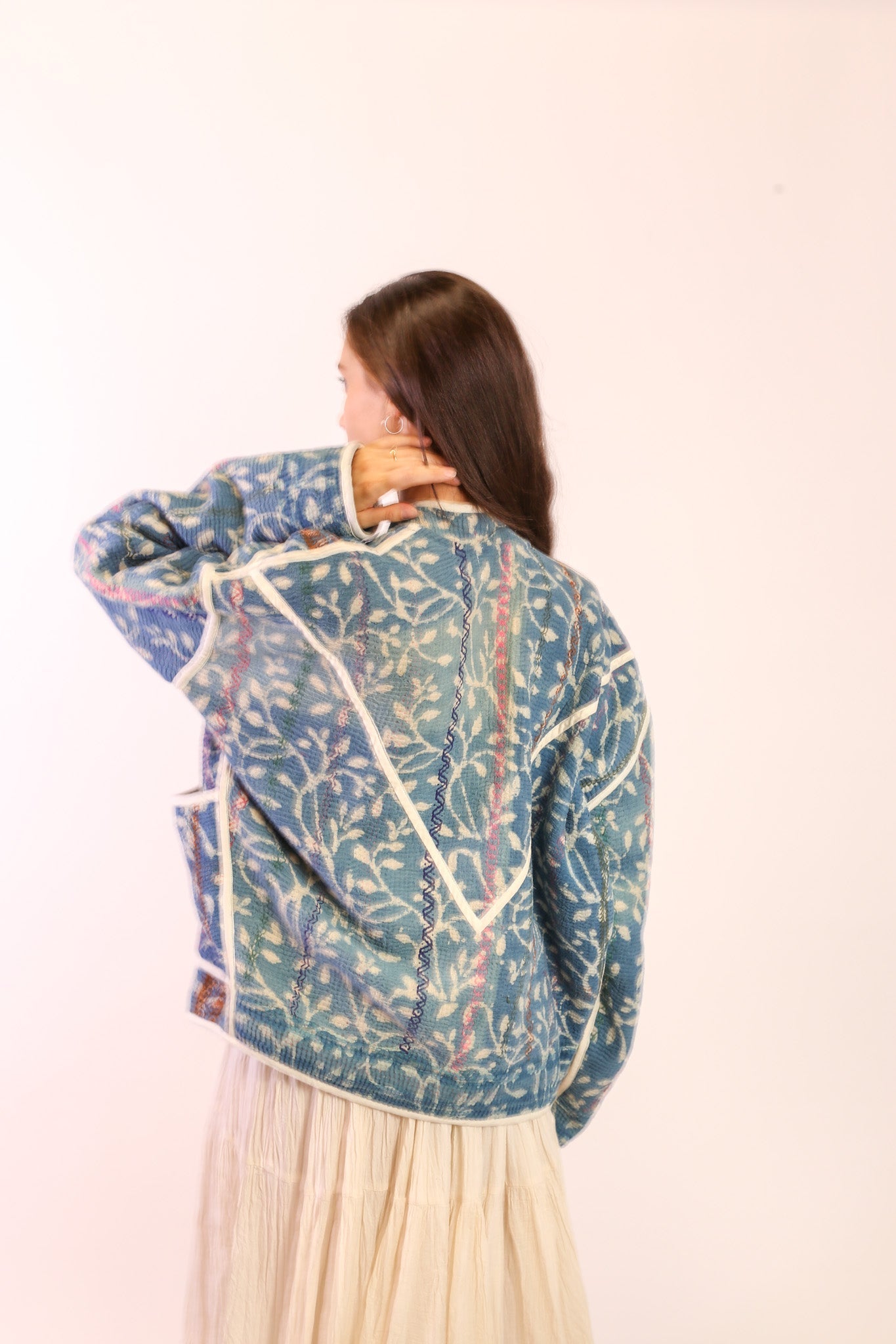 INDIGO KANTHA JACKET EMMY - MOMO STUDIO BERLIN - Berlin Concept Store - sustainable & ethical fashion