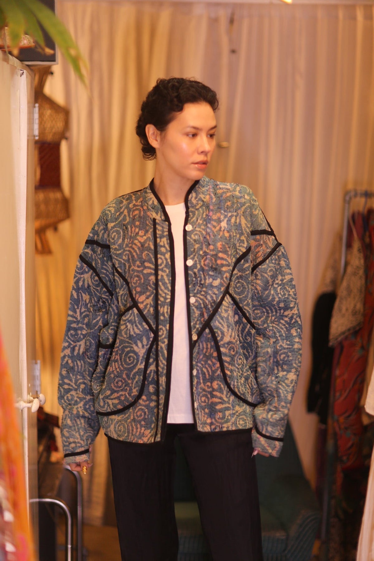 INDIGO KANTHA JACKET THANDAR - MOMO STUDIO BERLIN - Berlin Concept Store - sustainable & ethical fashion
