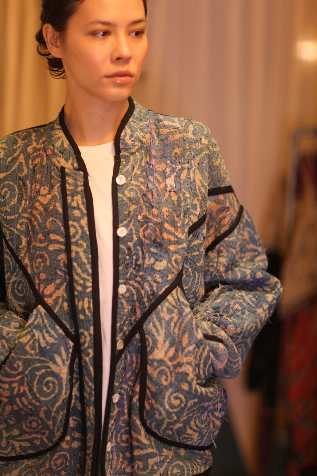 INDIGO KANTHA JACKET THANDAR - MOMO STUDIO BERLIN - Berlin Concept Store - sustainable & ethical fashion
