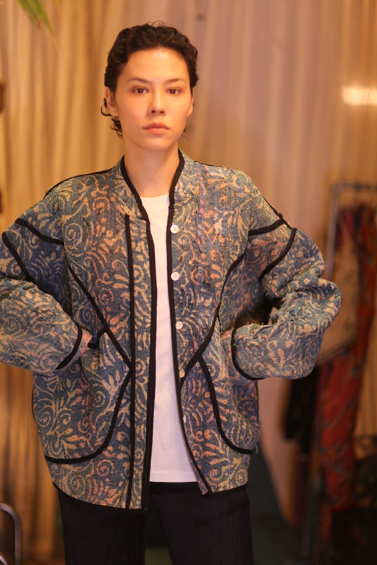 INDIGO KANTHA JACKET THANDAR - MOMO STUDIO BERLIN - Berlin Concept Store - sustainable & ethical fashion