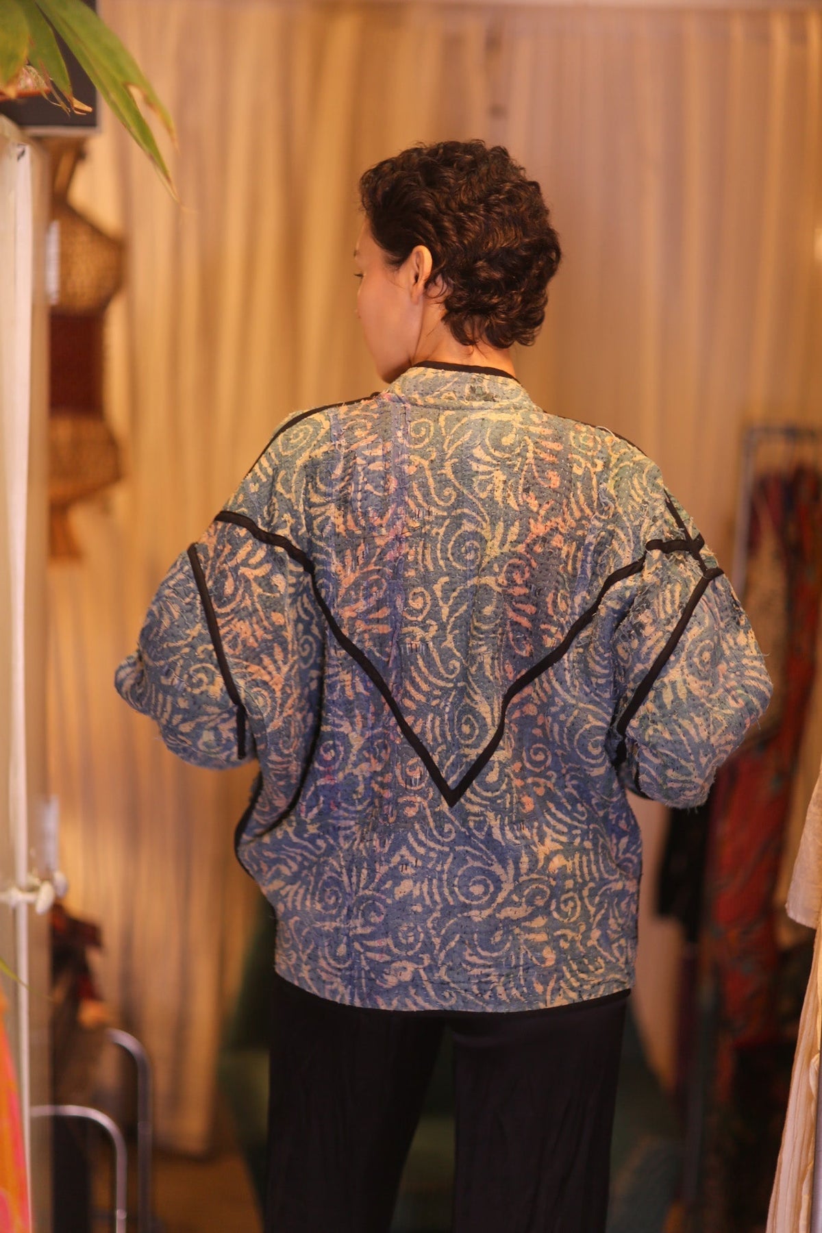 INDIGO KANTHA JACKET THANDAR - MOMO STUDIO BERLIN - Berlin Concept Store - sustainable & ethical fashion