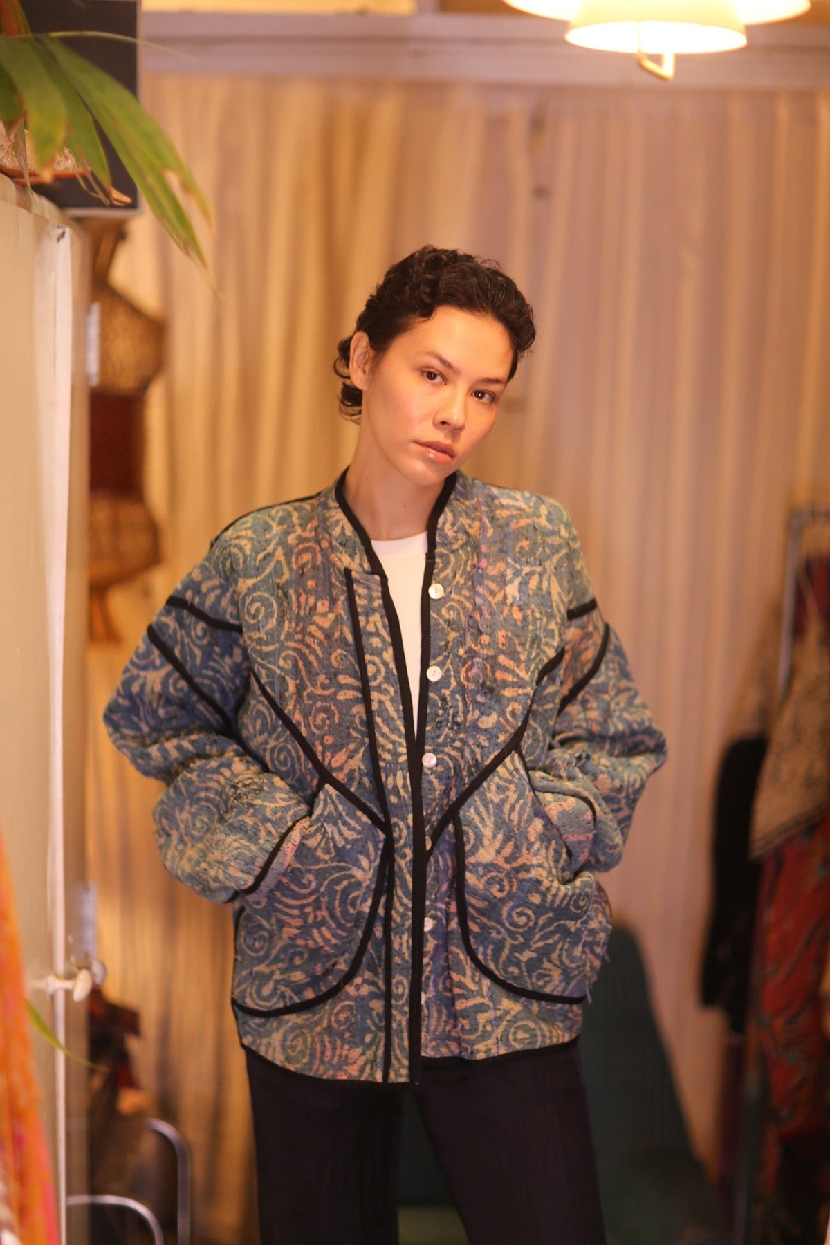 INDIGO KANTHA JACKET THANDAR - MOMO STUDIO BERLIN - Berlin Concept Store - sustainable & ethical fashion