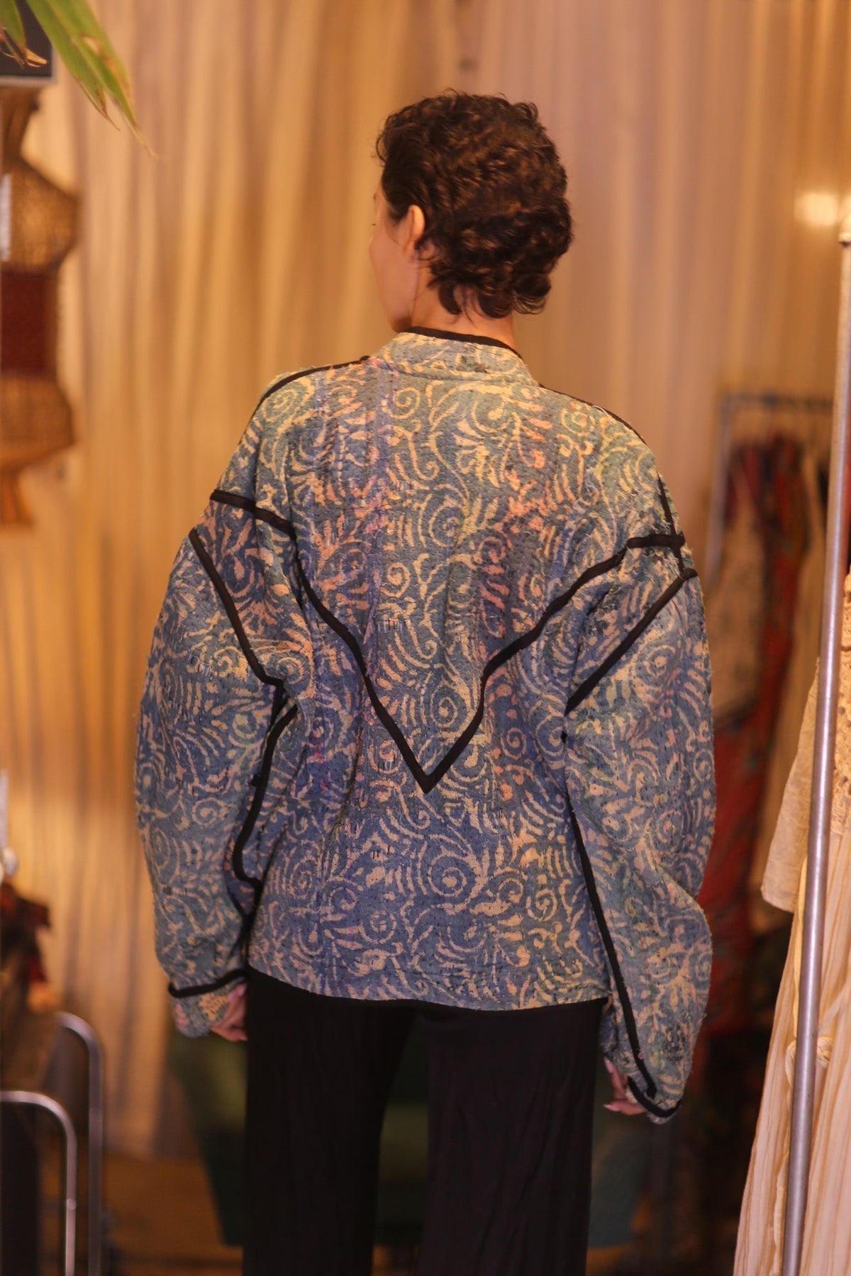 INDIGO KANTHA JACKET THANDAR - MOMO STUDIO BERLIN - Berlin Concept Store - sustainable & ethical fashion