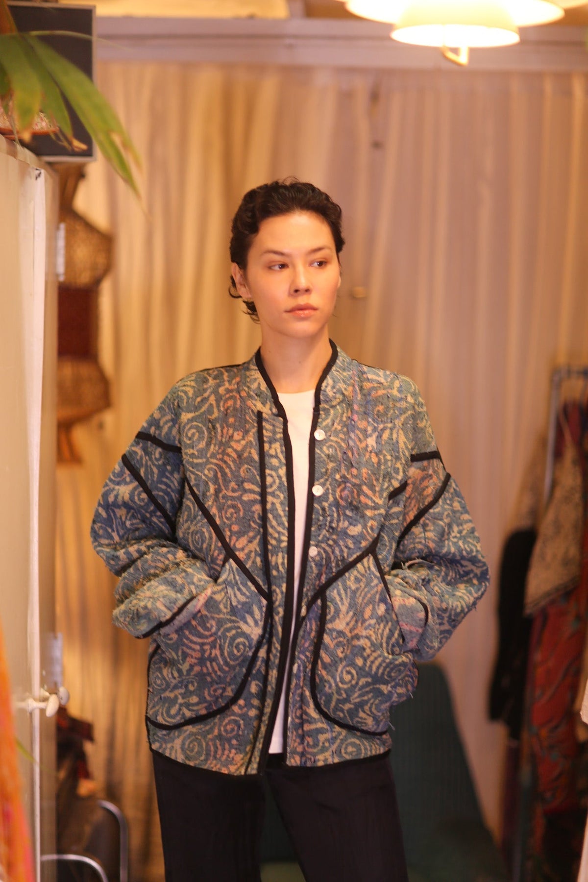 INDIGO KANTHA JACKET THANDAR - MOMO STUDIO BERLIN - Berlin Concept Store - sustainable & ethical fashion