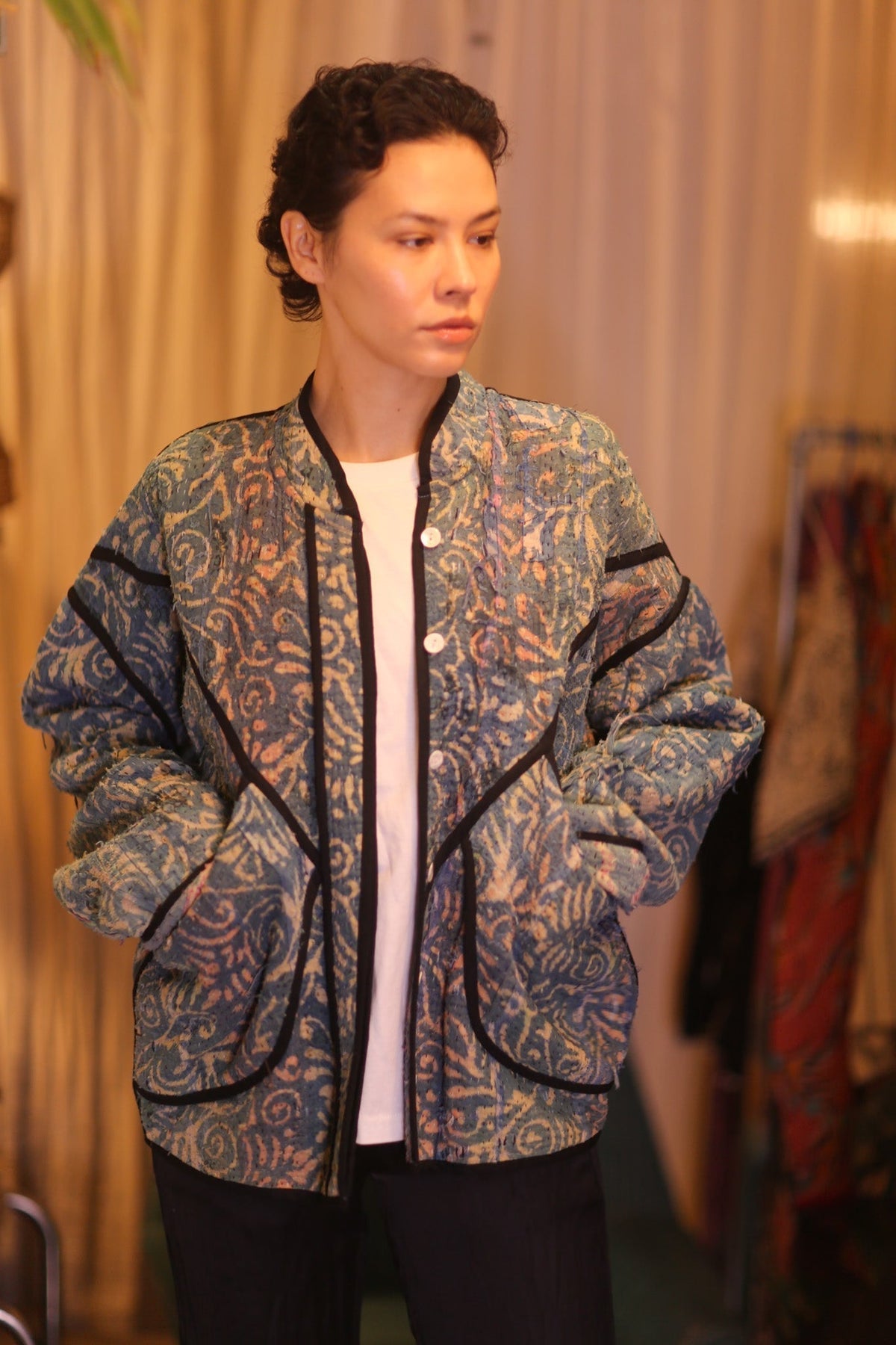 INDIGO KANTHA JACKET THANDAR - MOMO STUDIO BERLIN - Berlin Concept Store - sustainable & ethical fashion