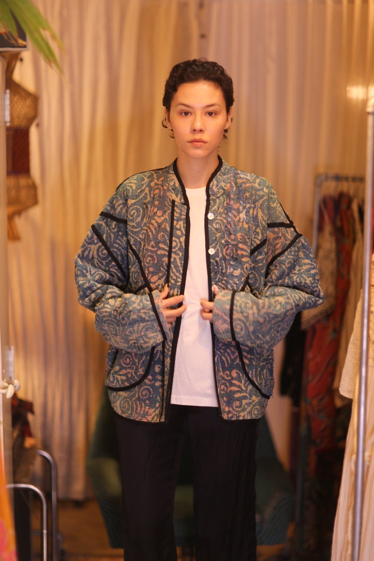 INDIGO KANTHA JACKET THANDAR - MOMO STUDIO BERLIN - Berlin Concept Store - sustainable & ethical fashion