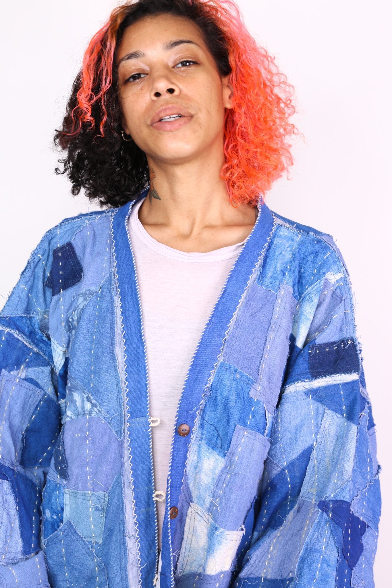 INDIGO PATCHWORK KIMONO NOLA - MOMO STUDIO BERLIN - Berlin Concept Store - sustainable & ethical fashion