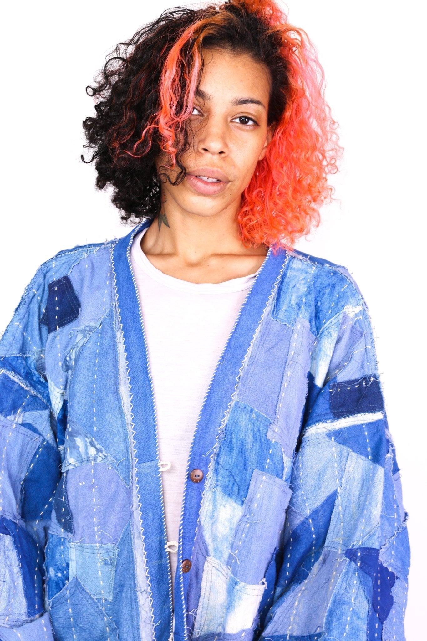 INDIGO PATCHWORK KIMONO NOLA - MOMO STUDIO BERLIN - Berlin Concept Store - sustainable & ethical fashion