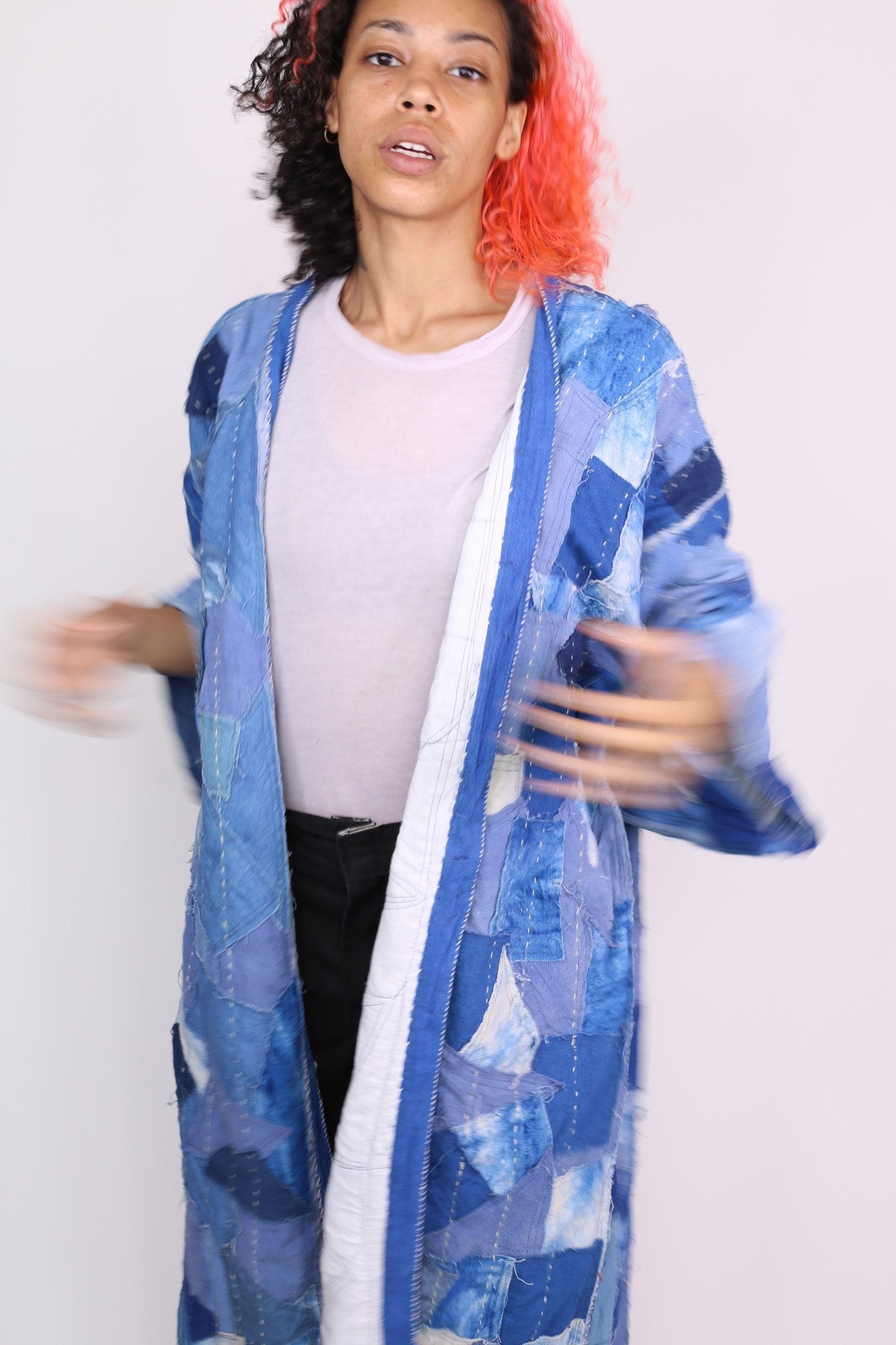 INDIGO PATCHWORK KIMONO NOLA - MOMO STUDIO BERLIN - Berlin Concept Store - sustainable & ethical fashion