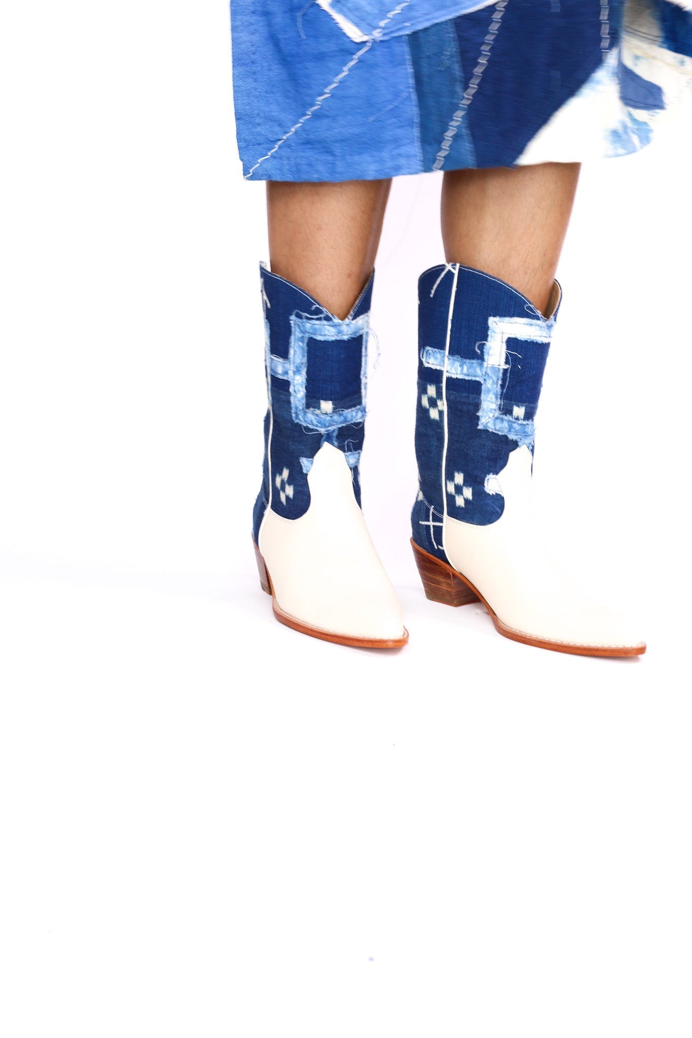 INDIGO WESTERN BOOTS RAMIA - MOMO STUDIO BERLIN - Berlin Concept Store - sustainable & ethical fashion