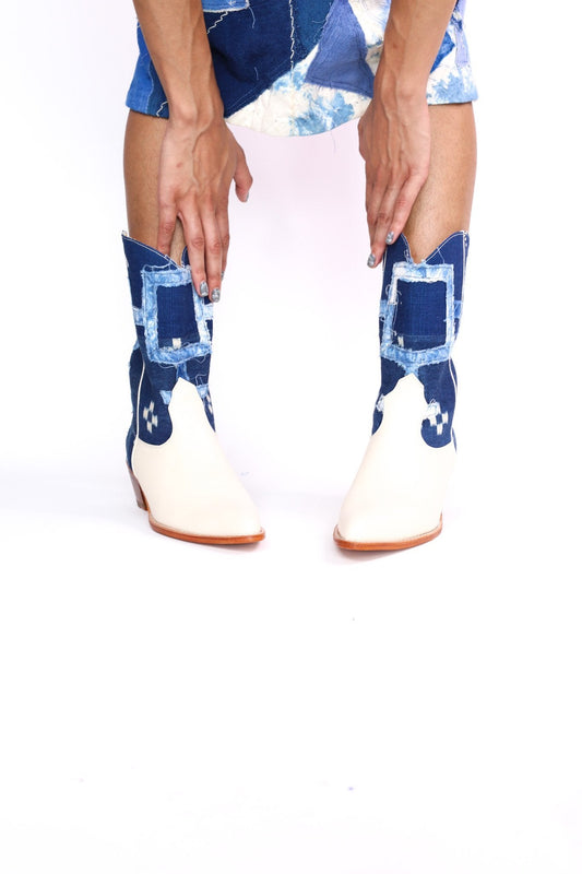 INDIGO WESTERN BOOTS RAMIA - MOMO STUDIO BERLIN - Berlin Concept Store - sustainable & ethical fashion