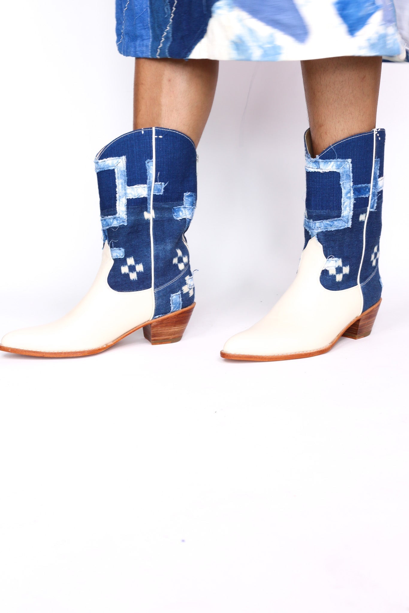 INDIGO WESTERN BOOTS RAMIA - MOMO STUDIO BERLIN - Berlin Concept Store - sustainable & ethical fashion