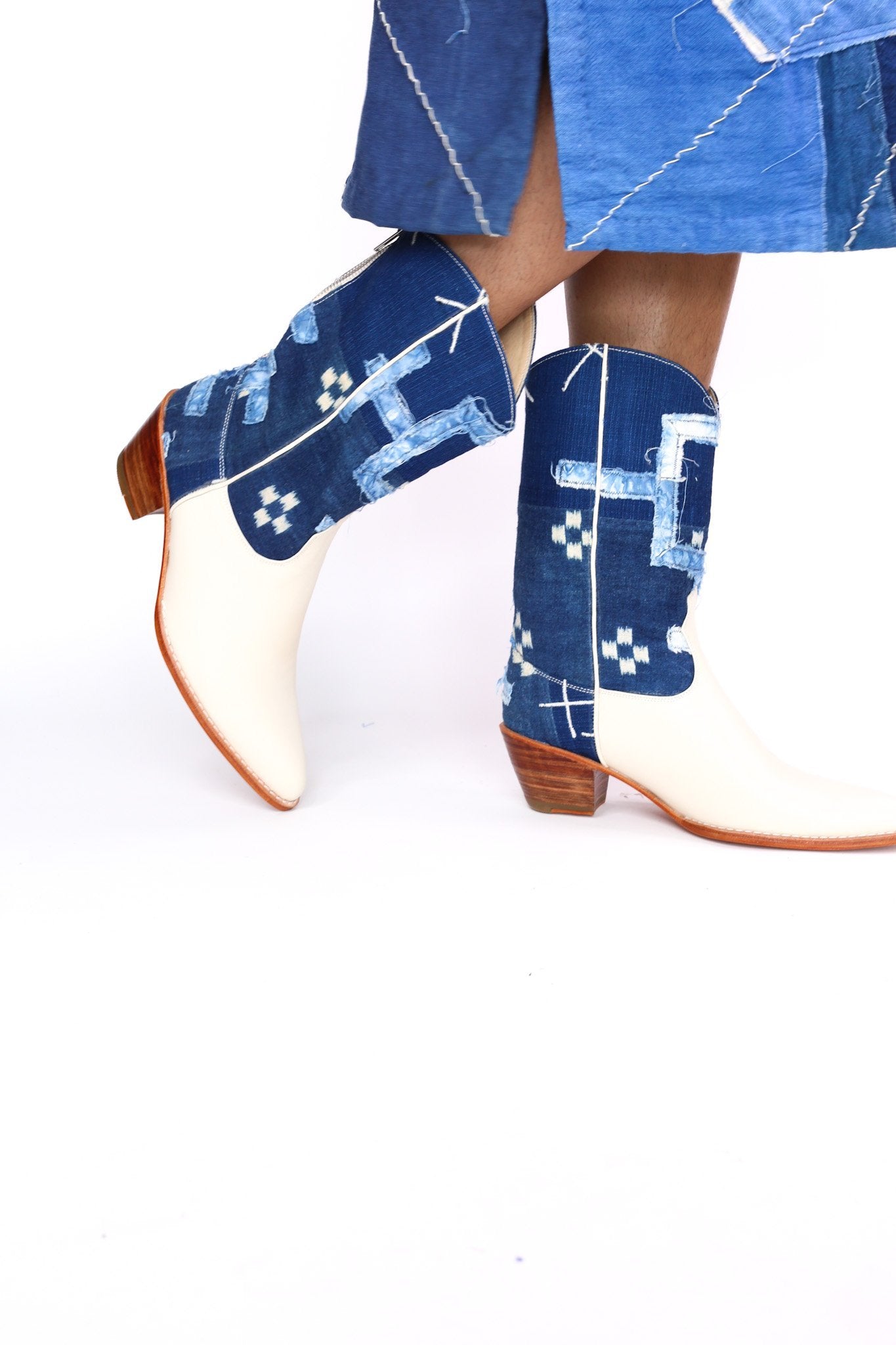 INDIGO WESTERN BOOTS RAMIA - MOMO STUDIO BERLIN - Berlin Concept Store - sustainable & ethical fashion