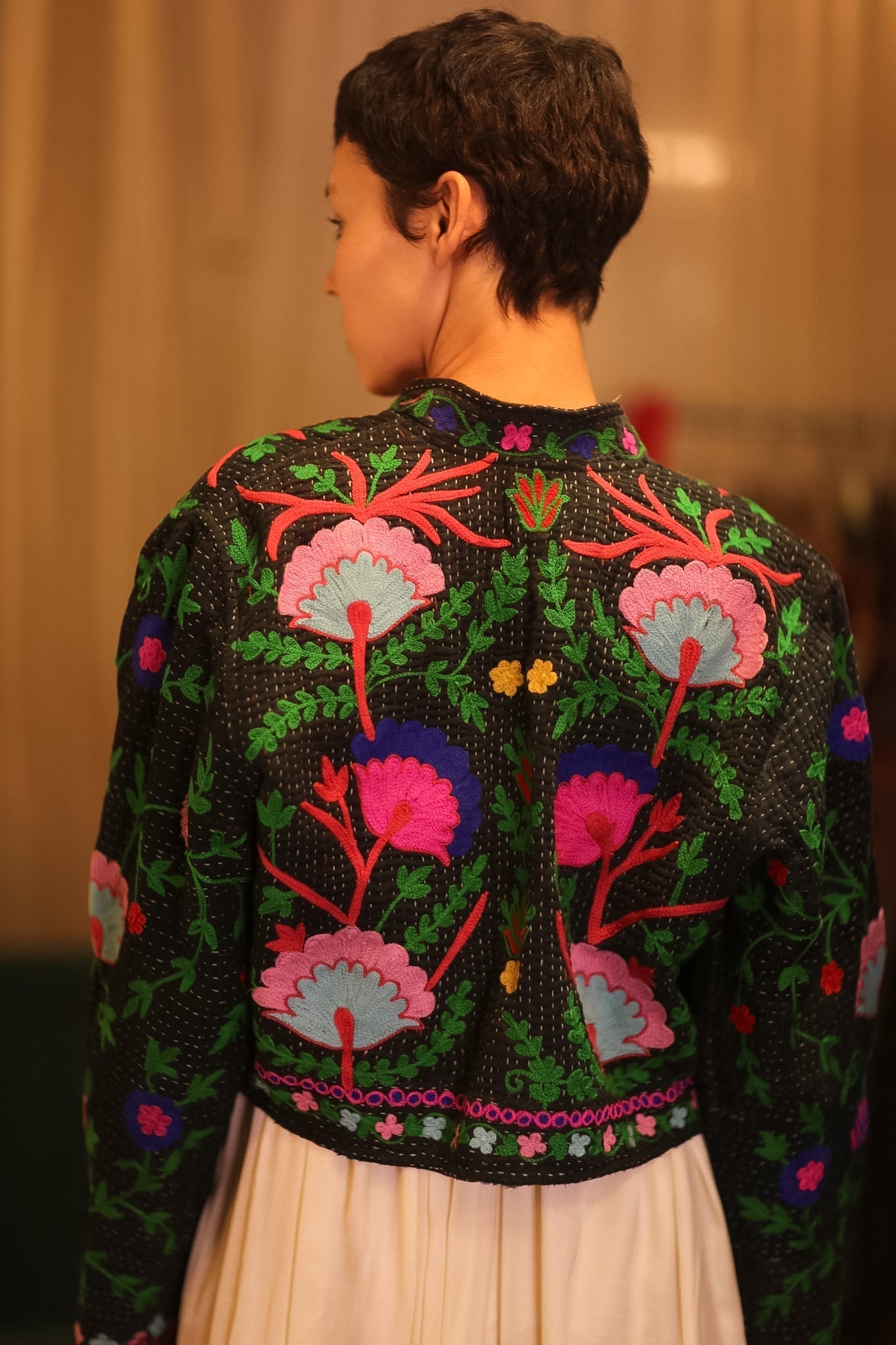 INGRID EMBROIDERED SHORT JACKET PANNWE - MOMO STUDIO BERLIN - Berlin Concept Store - sustainable & ethical fashion