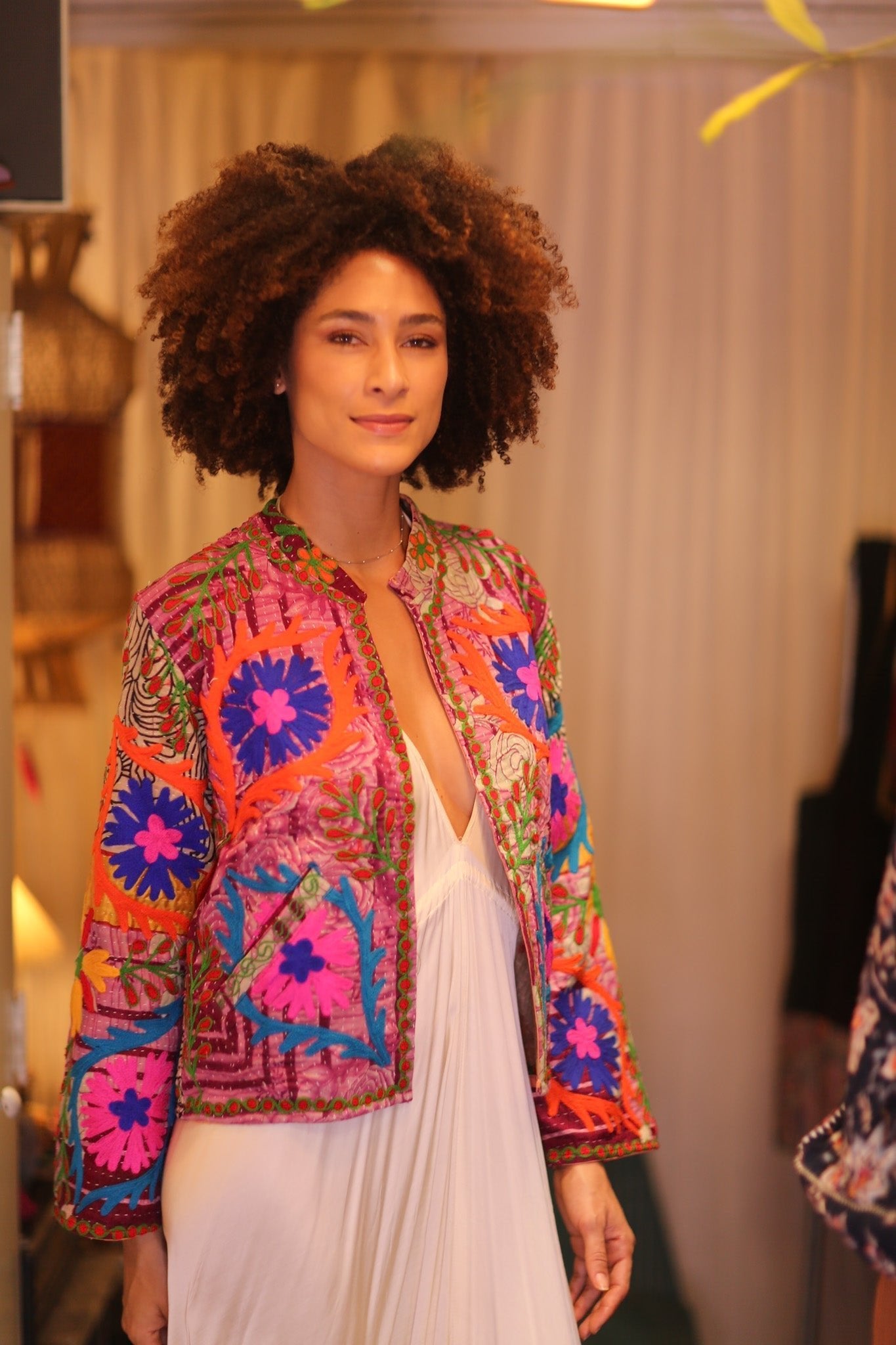 INGRID MIA EMBROIDERED JACKET - MOMO STUDIO BERLIN - Berlin Concept Store - sustainable & ethical fashion
