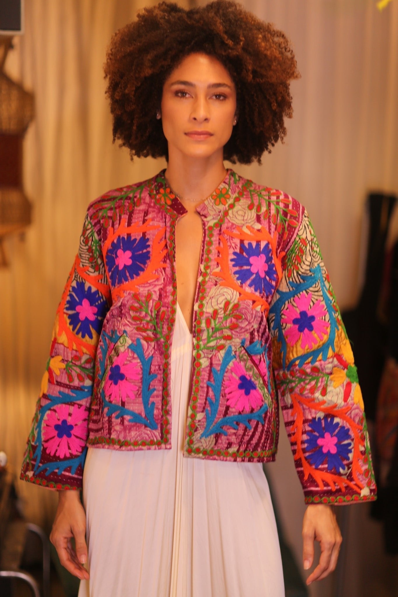 INGRID MIA EMBROIDERED JACKET - MOMO STUDIO BERLIN - Berlin Concept Store - sustainable & ethical fashion