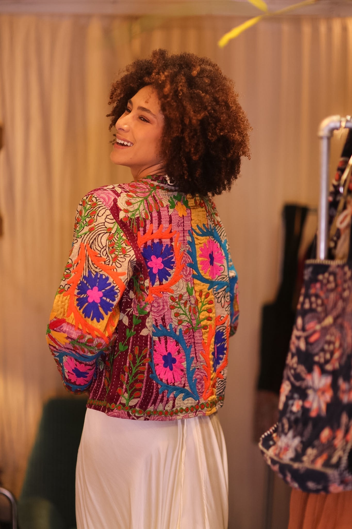 INGRID MIA EMBROIDERED JACKET - MOMO STUDIO BERLIN - Berlin Concept Store - sustainable & ethical fashion