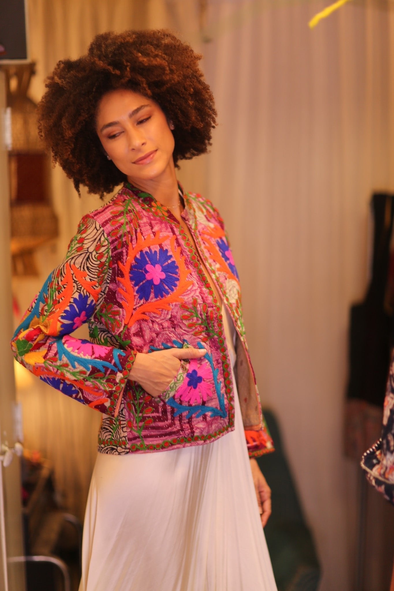 INGRID MIA EMBROIDERED JACKET - MOMO STUDIO BERLIN - Berlin Concept Store - sustainable & ethical fashion