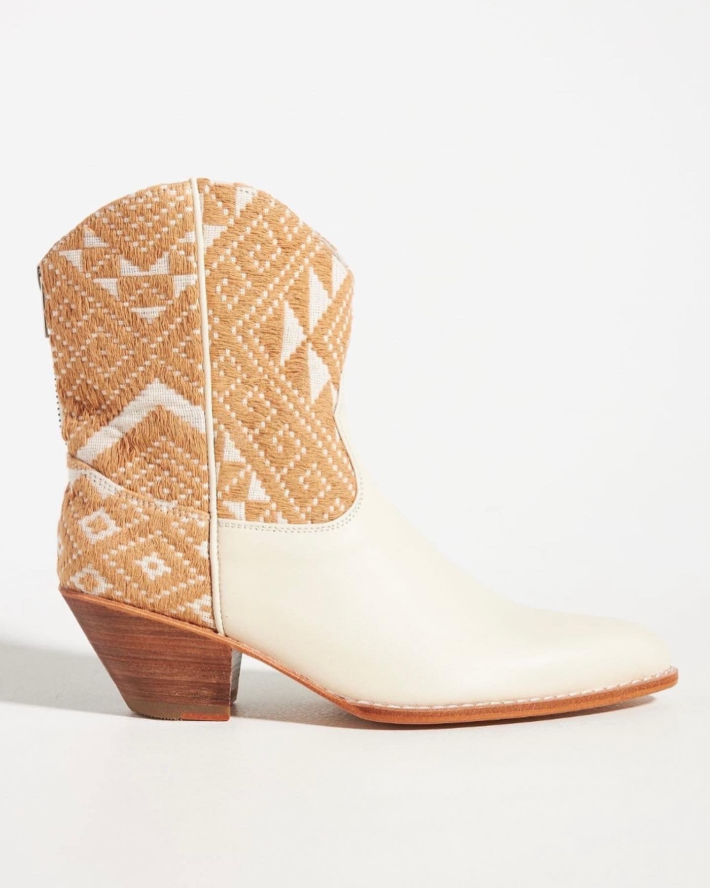 IVORY HAND WOVEN WESTERN BOOTS X ANTHROPOLOGIE - MOMO STUDIO BERLIN - Berlin Concept Store - sustainable & ethical fashion