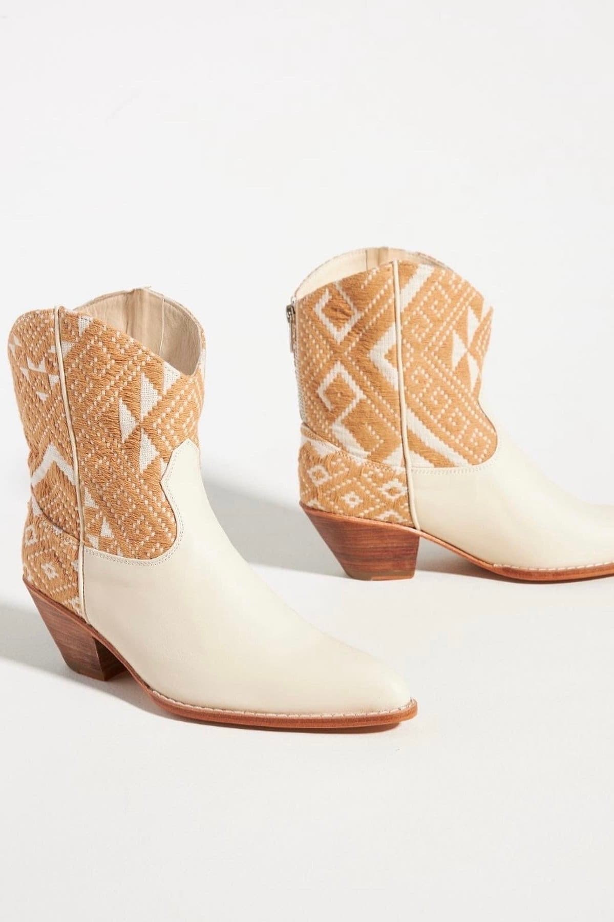 IVORY HAND WOVEN WESTERN BOOTS X ANTHROPOLOGIE - MOMO STUDIO BERLIN - Berlin Concept Store - sustainable & ethical fashion