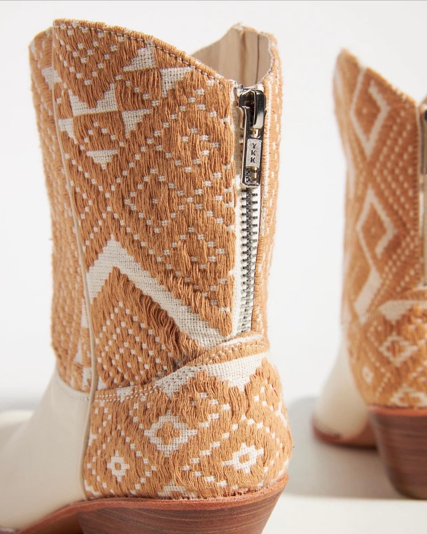 IVORY HAND WOVEN WESTERN BOOTS X ANTHROPOLOGIE - MOMO STUDIO BERLIN - Berlin Concept Store - sustainable & ethical fashion