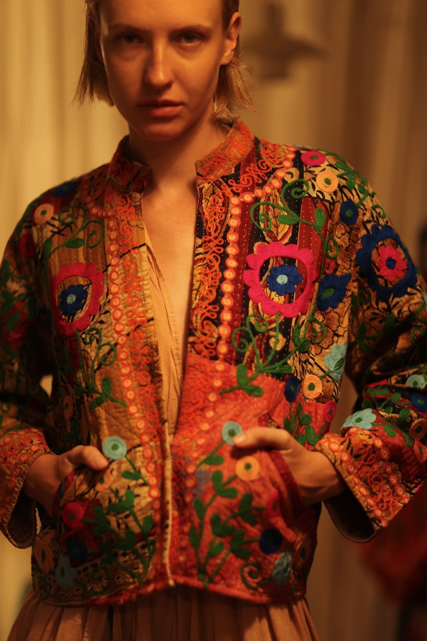 JACKET INGRID NANA EMBROIDERED - MOMO STUDIO BERLIN - Berlin Concept Store - sustainable & ethical fashion