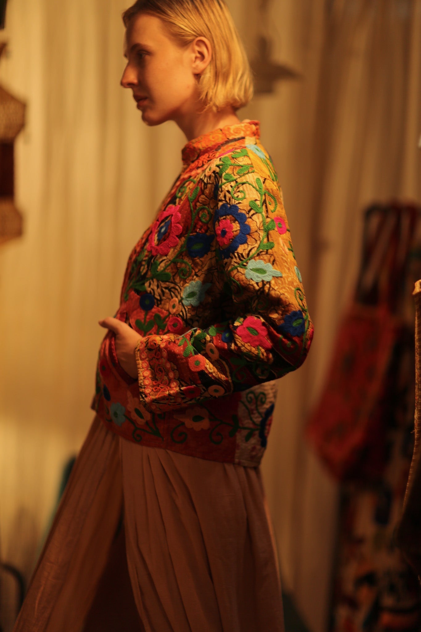 JACKET INGRID NANA EMBROIDERED - MOMO STUDIO BERLIN - Berlin Concept Store - sustainable & ethical fashion