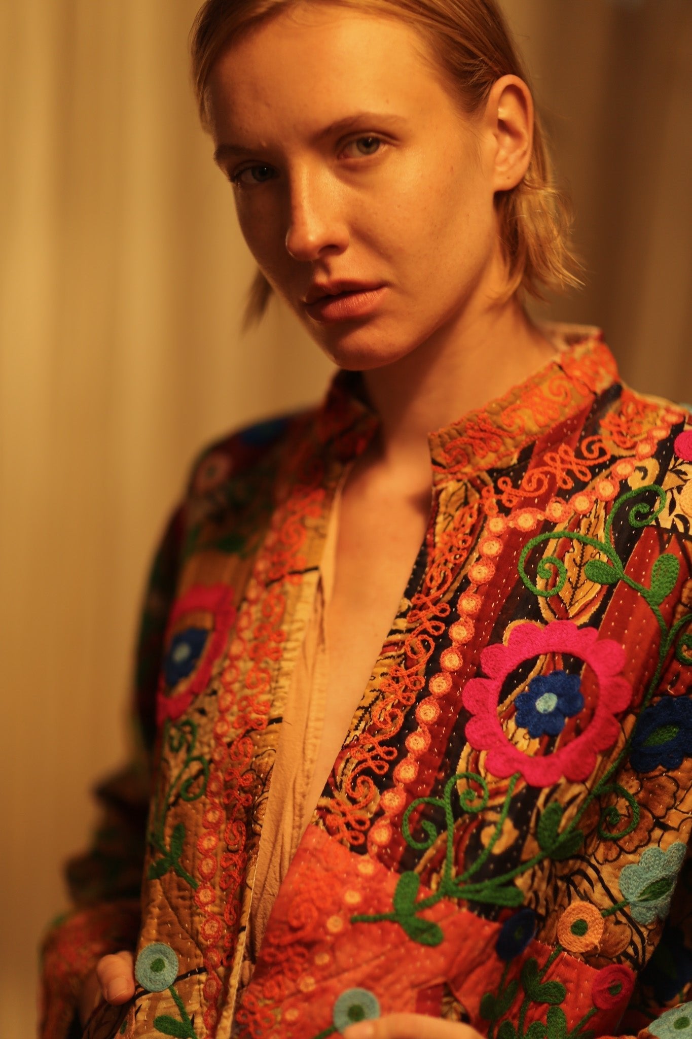 JACKET INGRID NANA EMBROIDERED - MOMO STUDIO BERLIN - Berlin Concept Store - sustainable & ethical fashion