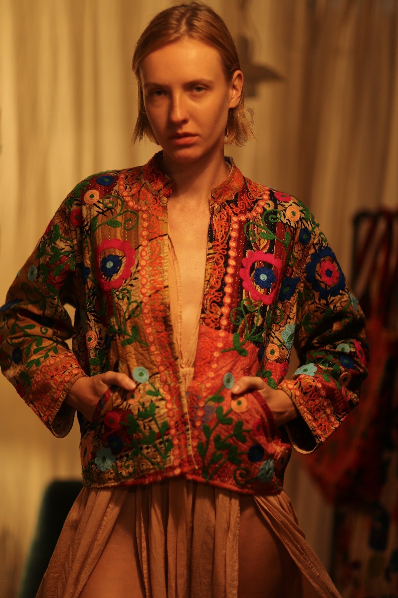 JACKET INGRID NANA EMBROIDERED - MOMO STUDIO BERLIN - Berlin Concept Store - sustainable & ethical fashion