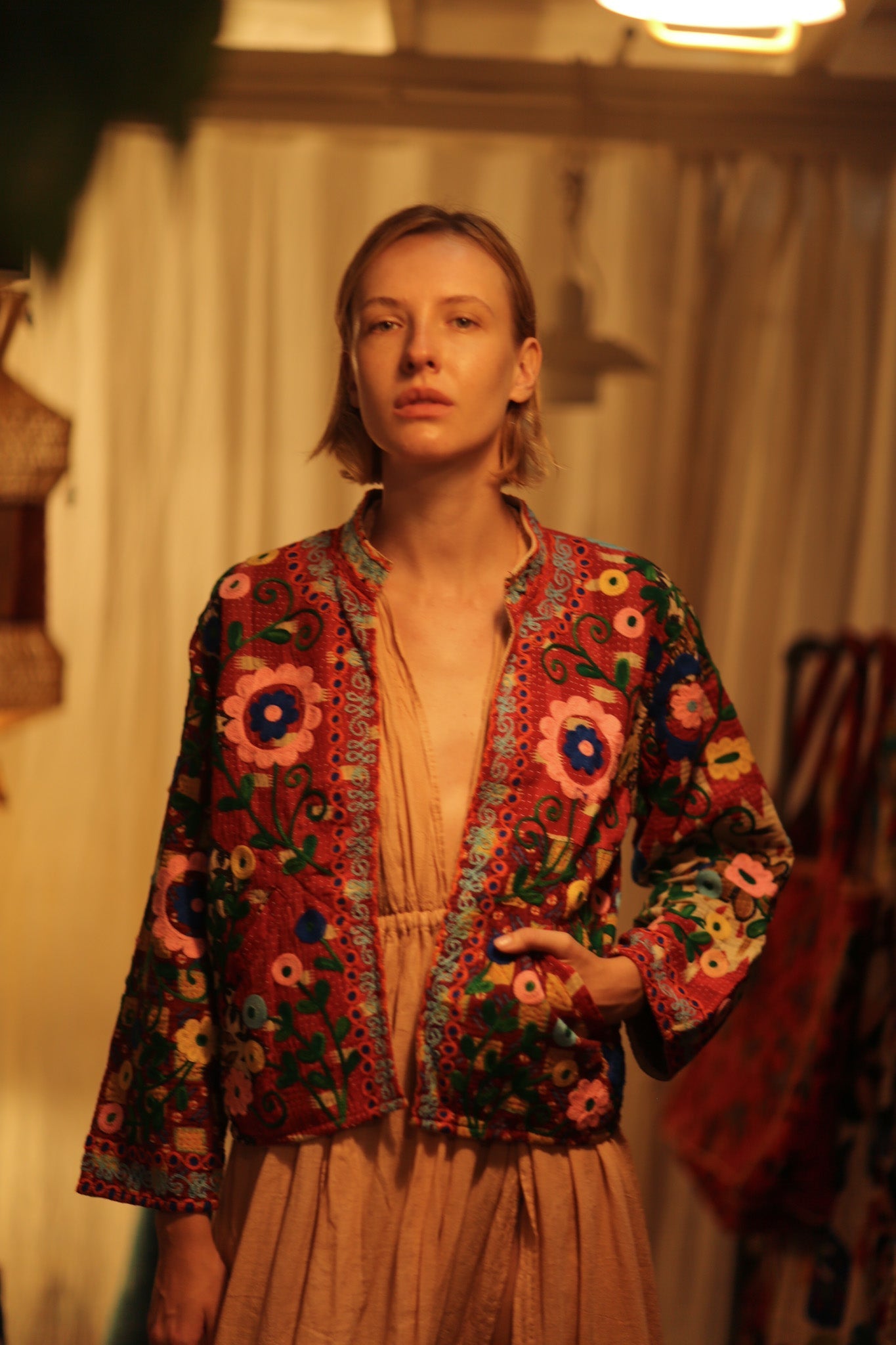JACKET INGRID ZARINA EMBROIDERED - MOMO STUDIO BERLIN - Berlin Concept Store - sustainable & ethical fashion