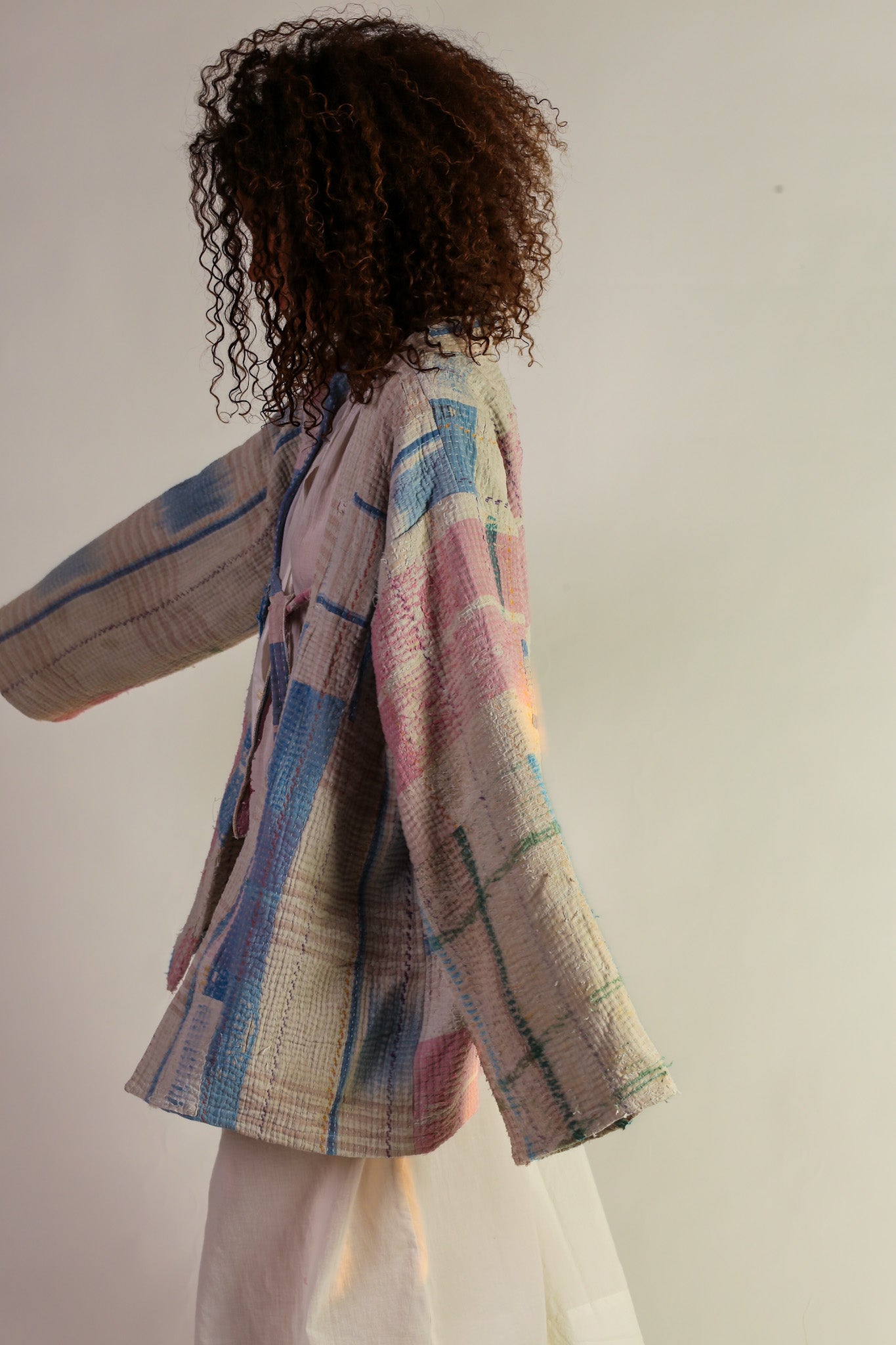 JACKET KIMONO RIKI VINTAE KANTHA QUILT - MOMO STUDIO BERLIN - Berlin Concept Store - sustainable & ethical fashion