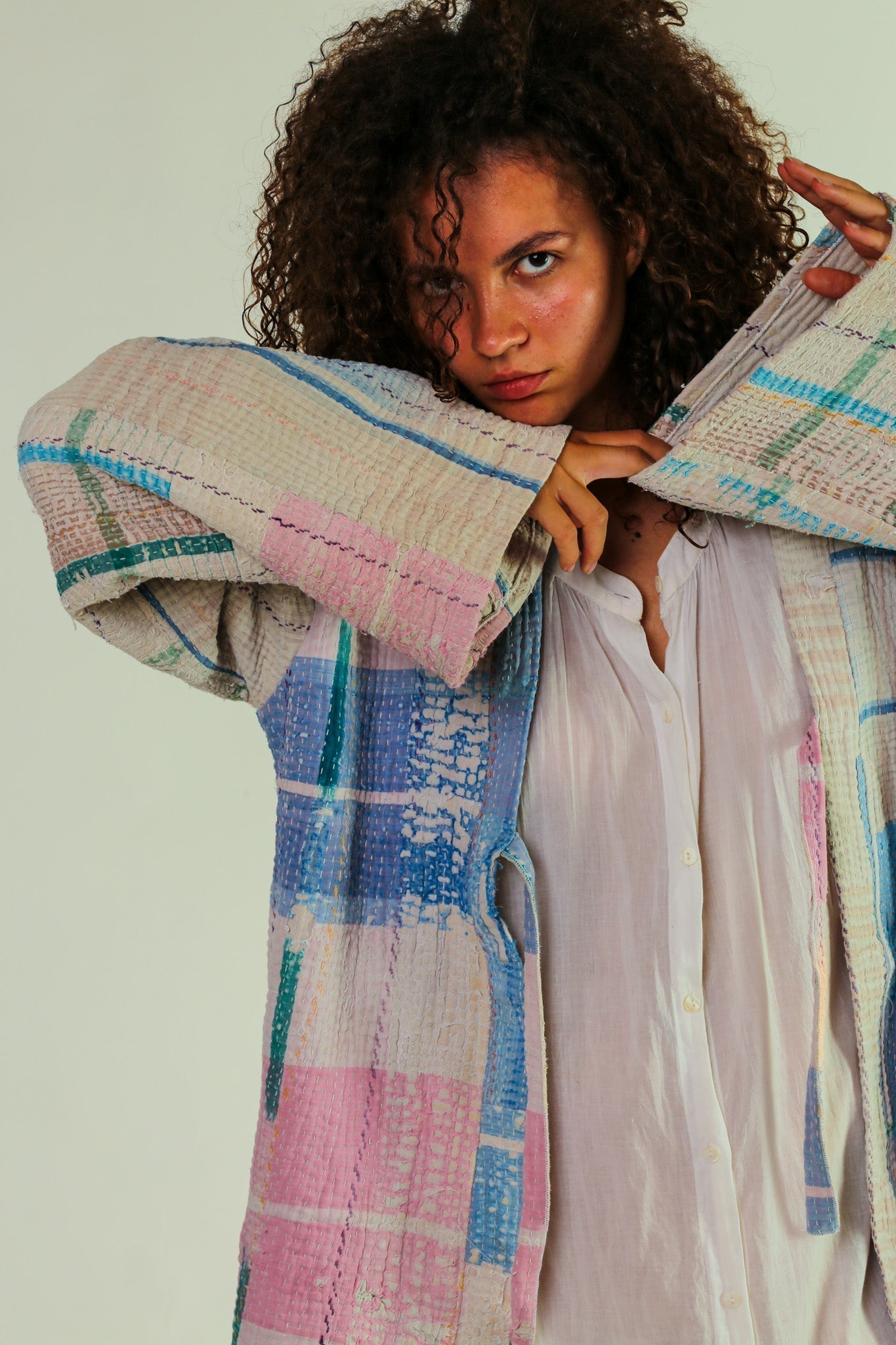 JACKET KIMONO RIKI VINTAE KANTHA QUILT - MOMO STUDIO BERLIN - Berlin Concept Store - sustainable & ethical fashion