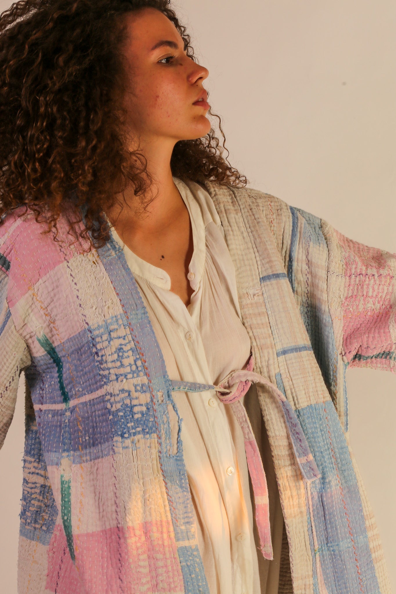 JACKET KIMONO RIKI VINTAE KANTHA QUILT - MOMO STUDIO BERLIN - Berlin Concept Store - sustainable & ethical fashion