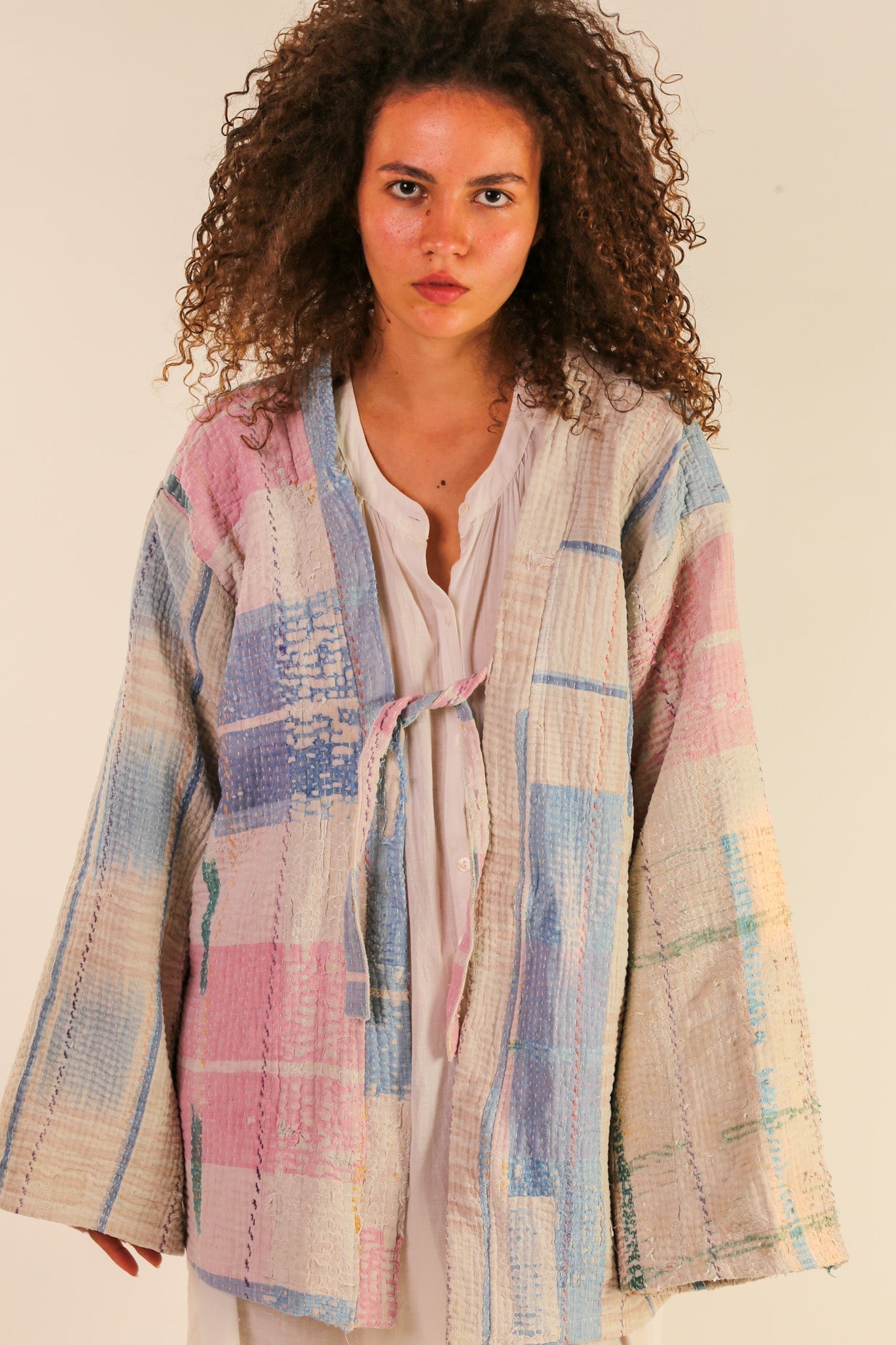 JACKET KIMONO RIKI VINTAE KANTHA QUILT - MOMO STUDIO BERLIN - Berlin Concept Store - sustainable & ethical fashion