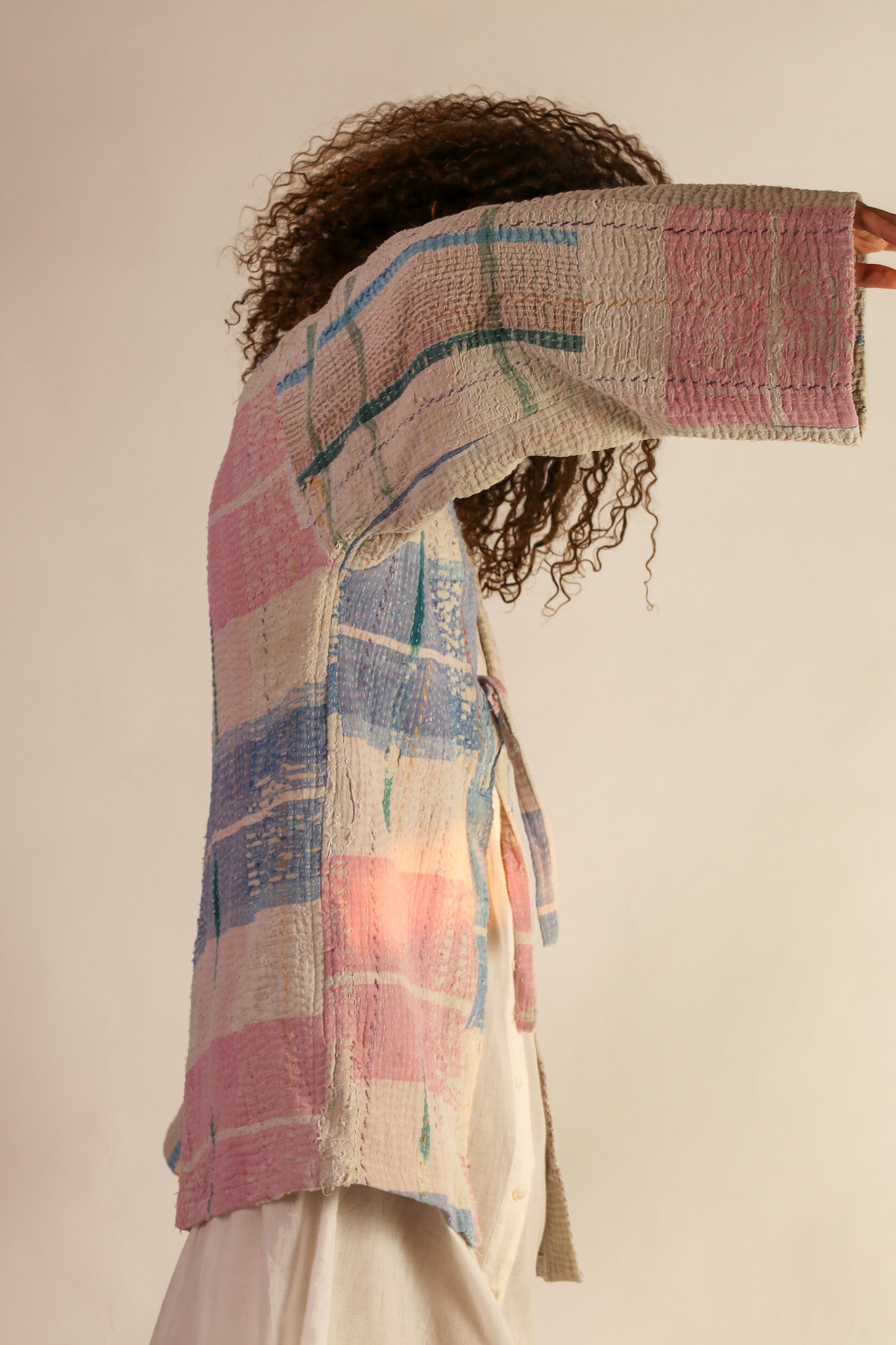 JACKET KIMONO RIKI VINTAE KANTHA QUILT - MOMO STUDIO BERLIN - Berlin Concept Store - sustainable & ethical fashion