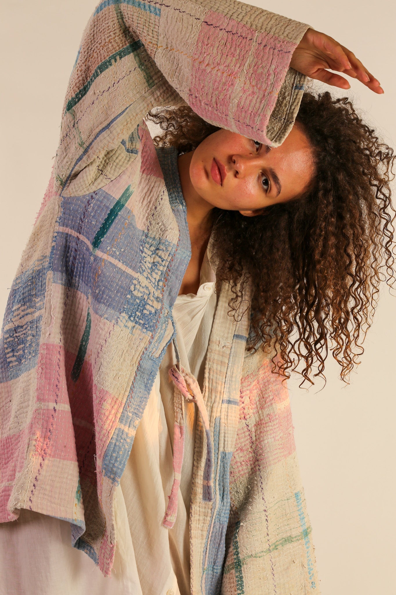 JACKET KIMONO RIKI VINTAE KANTHA QUILT - MOMO STUDIO BERLIN - Berlin Concept Store - sustainable & ethical fashion