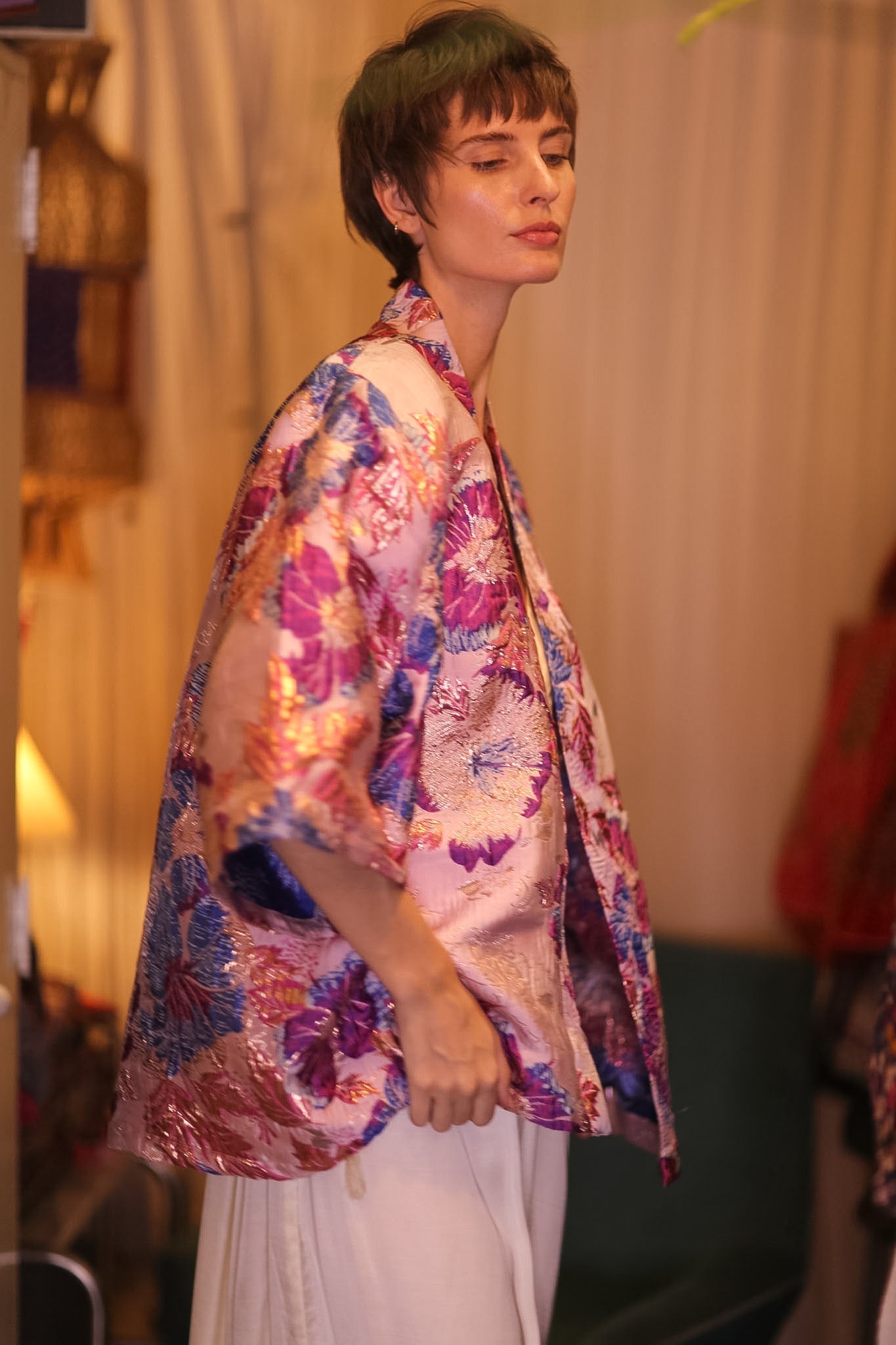 JACQUARD SHORT KIMONO LAVELLE - MOMO STUDIO BERLIN - Berlin Concept Store - sustainable & ethical fashion