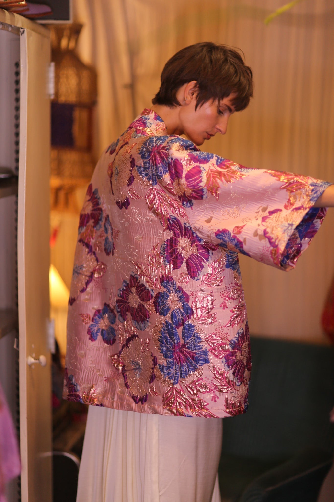 JACQUARD SHORT KIMONO LAVELLE - MOMO STUDIO BERLIN - Berlin Concept Store - sustainable & ethical fashion