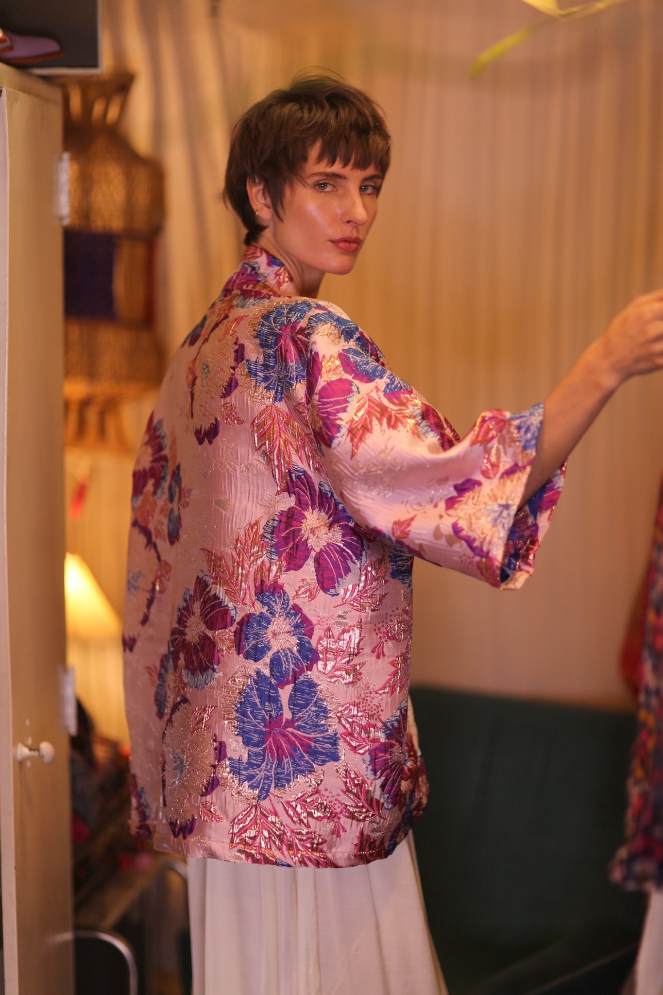 JACQUARD SHORT KIMONO LAVELLE - MOMO STUDIO BERLIN - Berlin Concept Store - sustainable & ethical fashion