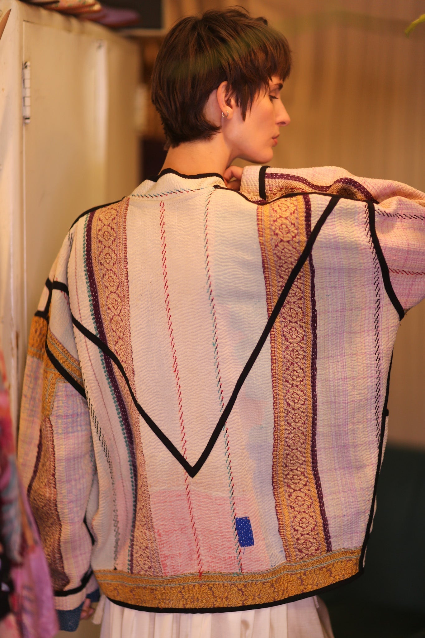 KANTHA BOMBER JACKET PINKGOLD - MOMO STUDIO BERLIN - Berlin Concept Store - sustainable & ethical fashion