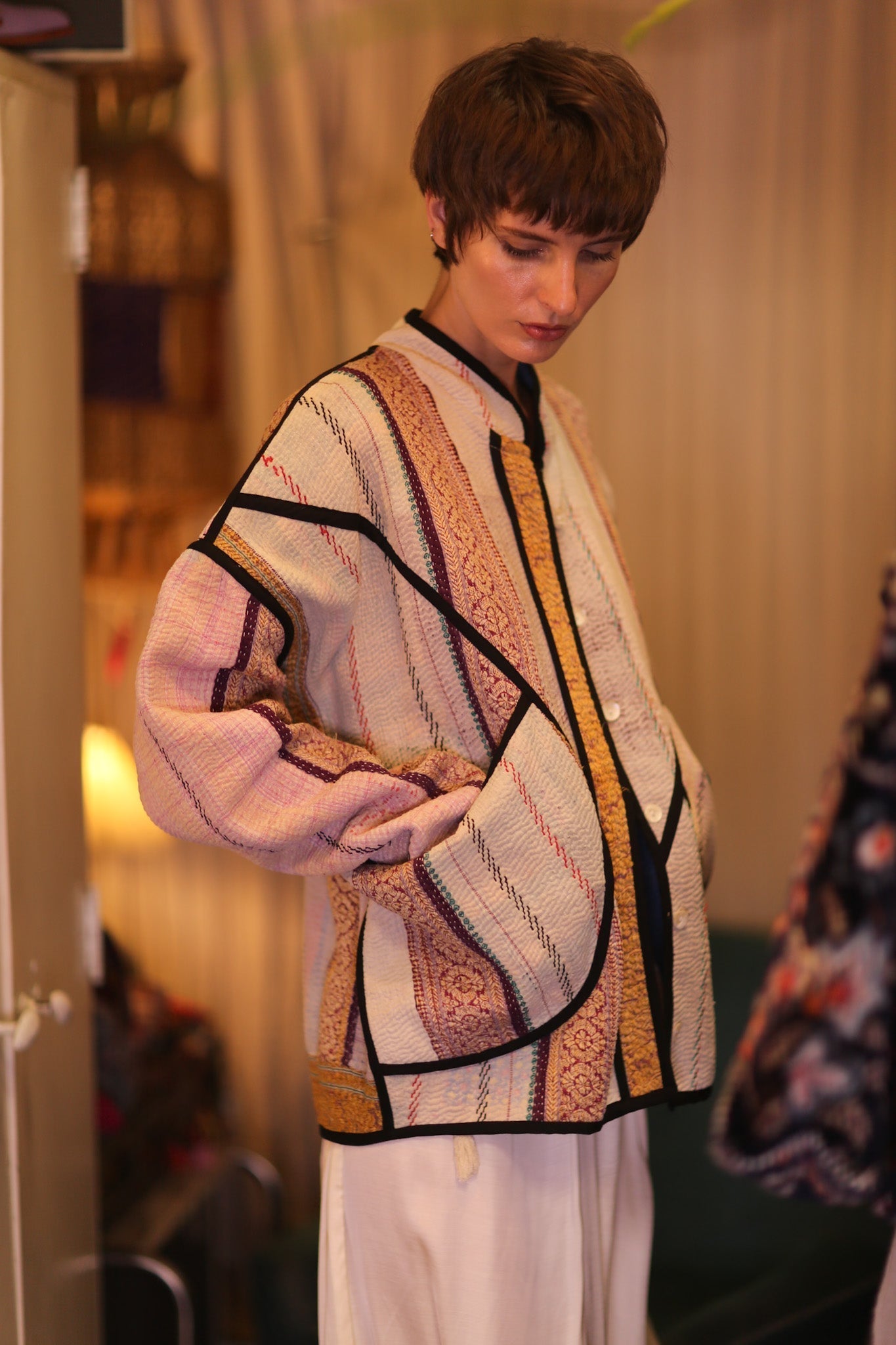 KANTHA BOMBER JACKET PINKGOLD - MOMO STUDIO BERLIN - Berlin Concept Store - sustainable & ethical fashion