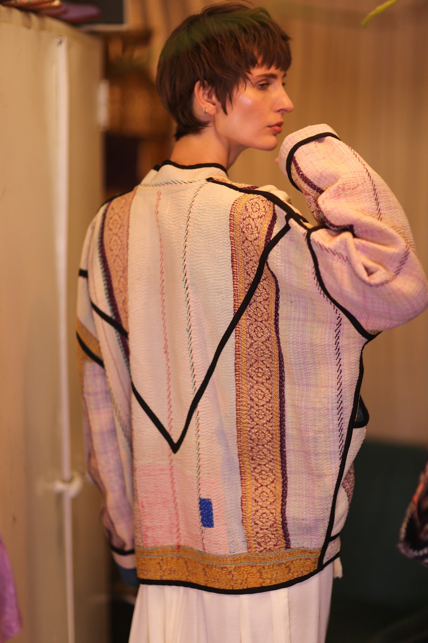 KANTHA BOMBER JACKET PINKGOLD - MOMO STUDIO BERLIN - Berlin Concept Store - sustainable & ethical fashion