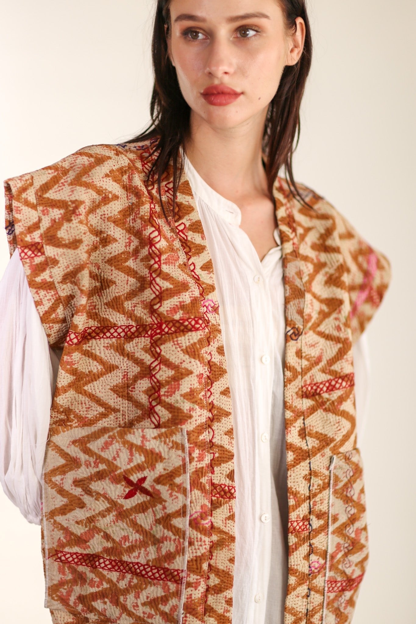 KANTHA COTTON VEST WISUSA - MOMO STUDIO BERLIN - Berlin Concept Store - sustainable & ethical fashion