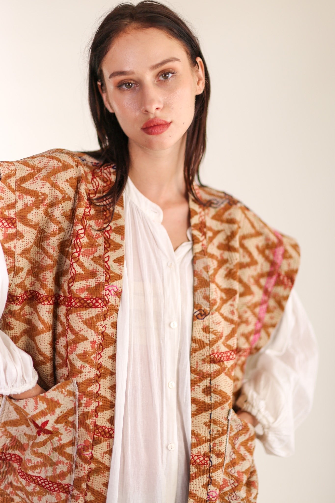 KANTHA COTTON VEST WISUSA - MOMO STUDIO BERLIN - Berlin Concept Store - sustainable & ethical fashion