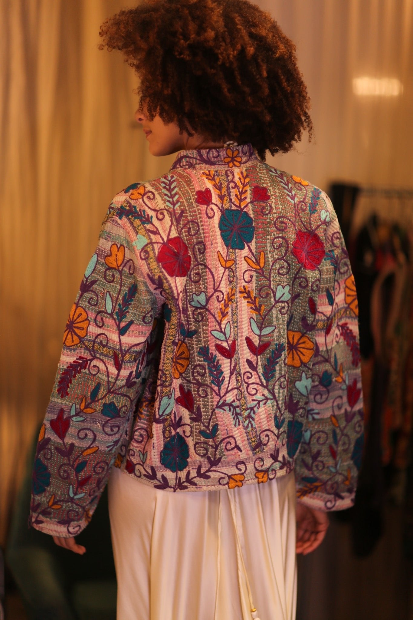 KANTHA EMBROIDERED JACKET INGRID JOY - MOMO STUDIO BERLIN - Berlin Concept Store - sustainable & ethical fashion