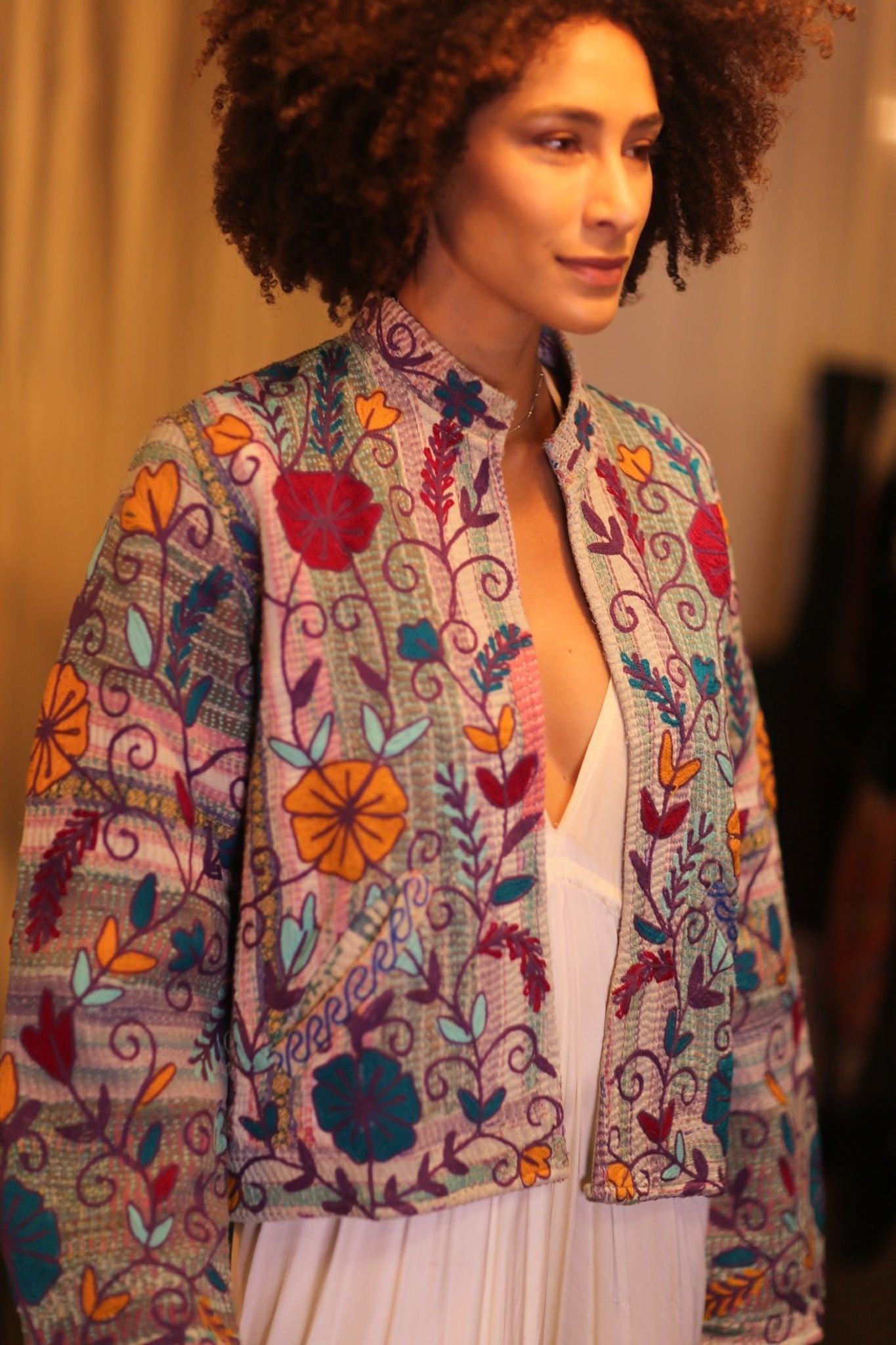 KANTHA EMBROIDERED JACKET INGRID JOY - MOMO STUDIO BERLIN - Berlin Concept Store - sustainable & ethical fashion