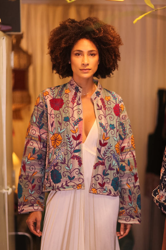 KANTHA EMBROIDERED JACKET INGRID JOY - MOMO STUDIO BERLIN - Berlin Concept Store - sustainable & ethical fashion