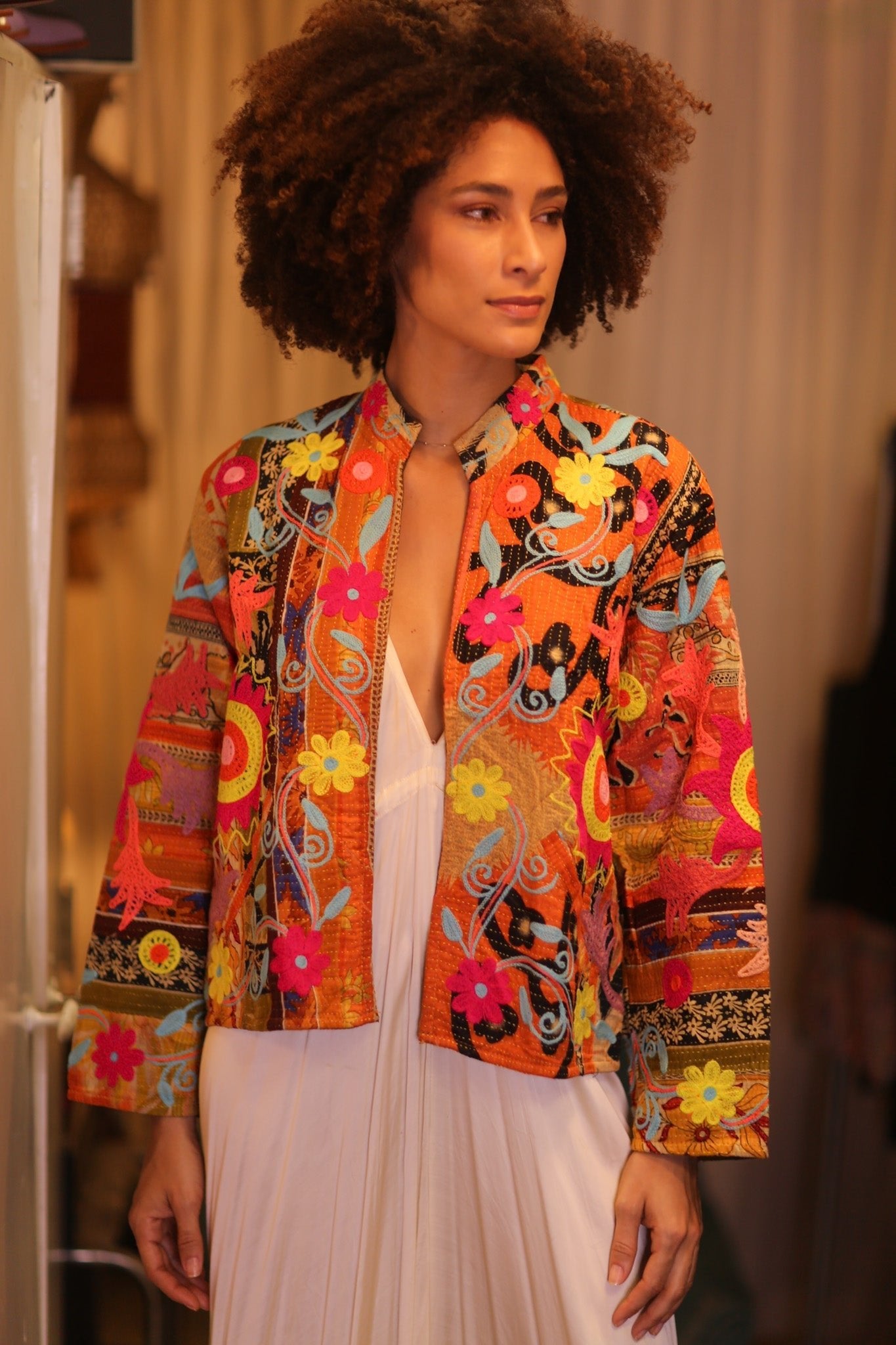 KANTHA EMBROIDERED JACKET INGRID LESB - MOMO STUDIO BERLIN - Berlin Concept Store - sustainable & ethical fashion